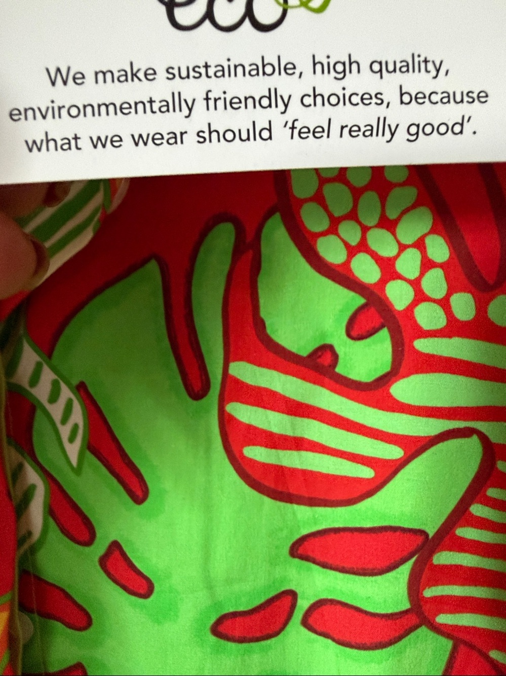Perlavera 97% Cotton Dress. New w tags . Sustainable Brand. - Picture 5 of 9